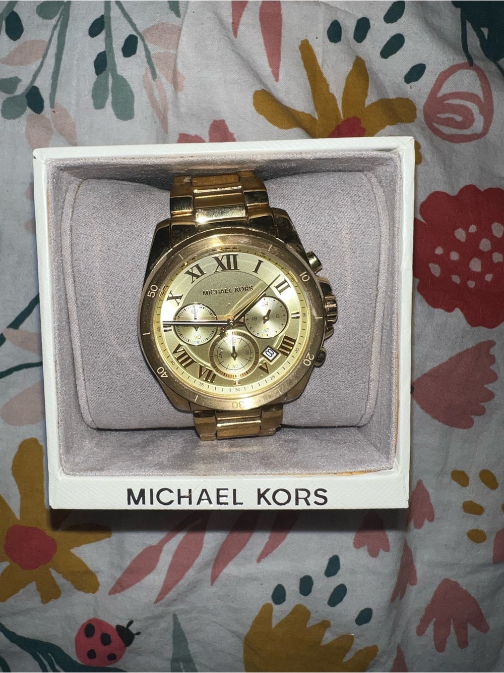 Michael Kors Gold Stainless Steel Chronograph Watch